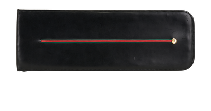 Gucci Vintage Web Tie Case, &pound;220, Accessories, Black, Leather, Front view